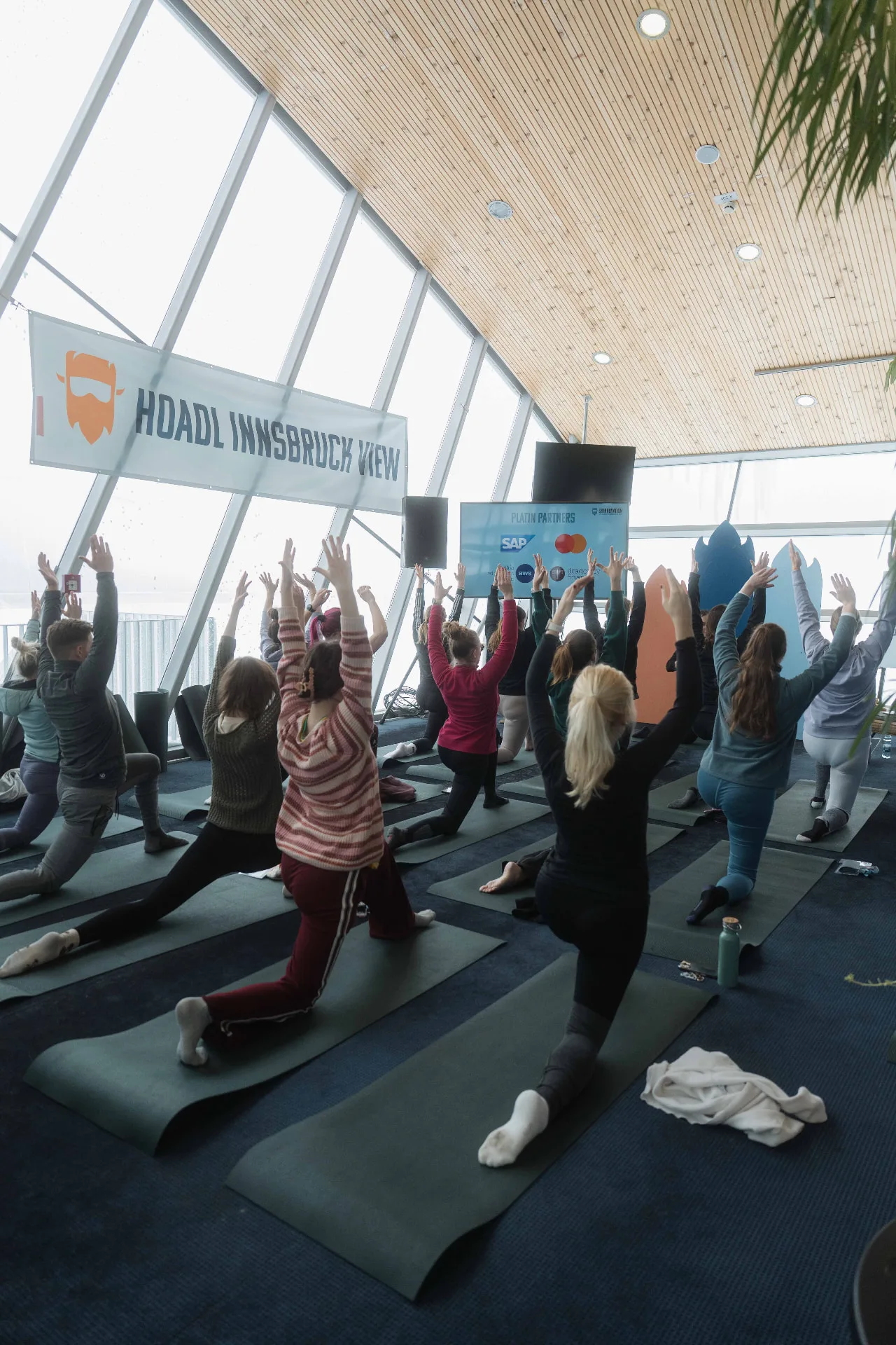 Sunrise Yoga session at SKInnovation