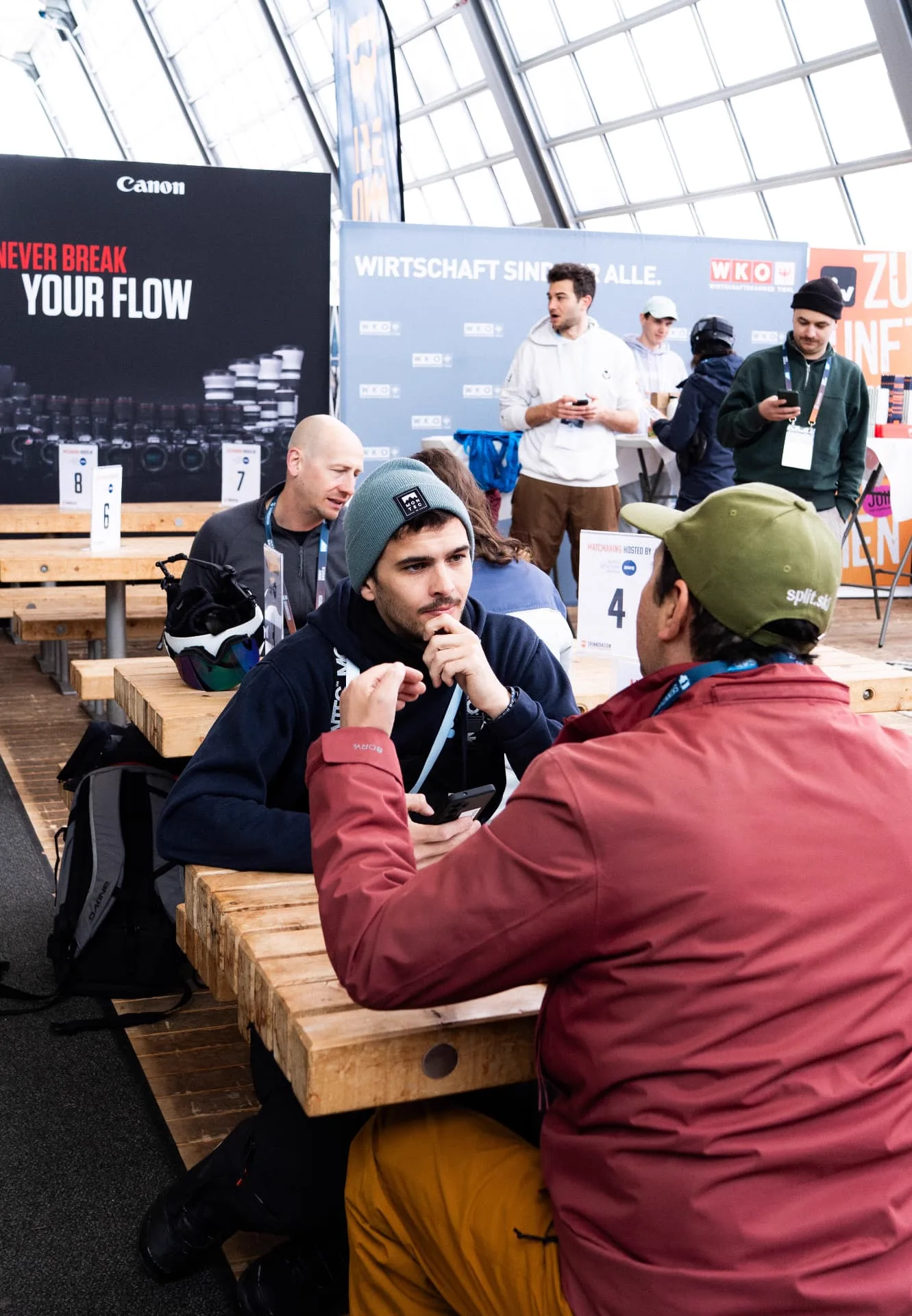 Founders in a 1-on-1 matchmaking session at SKInnovation